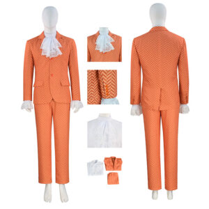 Austin Powers: International Man of Mystery Orange Cosplay Costume Halloween Outfit
