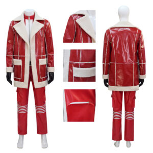 Red One 2024 Nick Santa Christmas Costume Halloween Cosplay Costume Suit