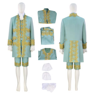 18th Century Regency Tailcoat Vest Cosplay Costume Victorian Halloween Outfit