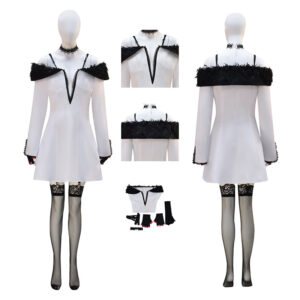 Lili Tekken 8 Cosplay Costume White Halloween Suit