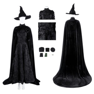 Wicked Witch Elphaba Cosplay Costume Halloween Outfit Version 2