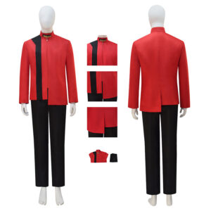 Discovery Season 4 Cosplay Costume Red Uniform Halloween Outfit For Female Male