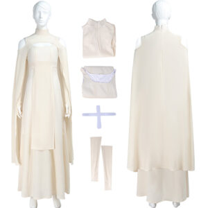Sheltay Cosplay Star Wars Sheltay Retrac Cosplay Costume White Dress