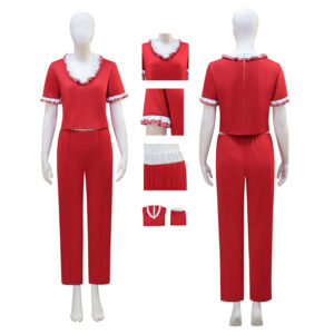 Sally o'malley Cosplay Costume Red Halloween Outfit