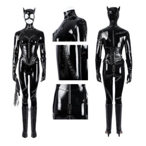 Batman Returns Catwomen Cosplay Costume Dark Jumpsuit Halloween Who Cosplay
