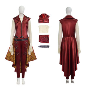 Descendants 5 Dark Wonderland Red Queen Cosplay Costume Red Princess Outfit