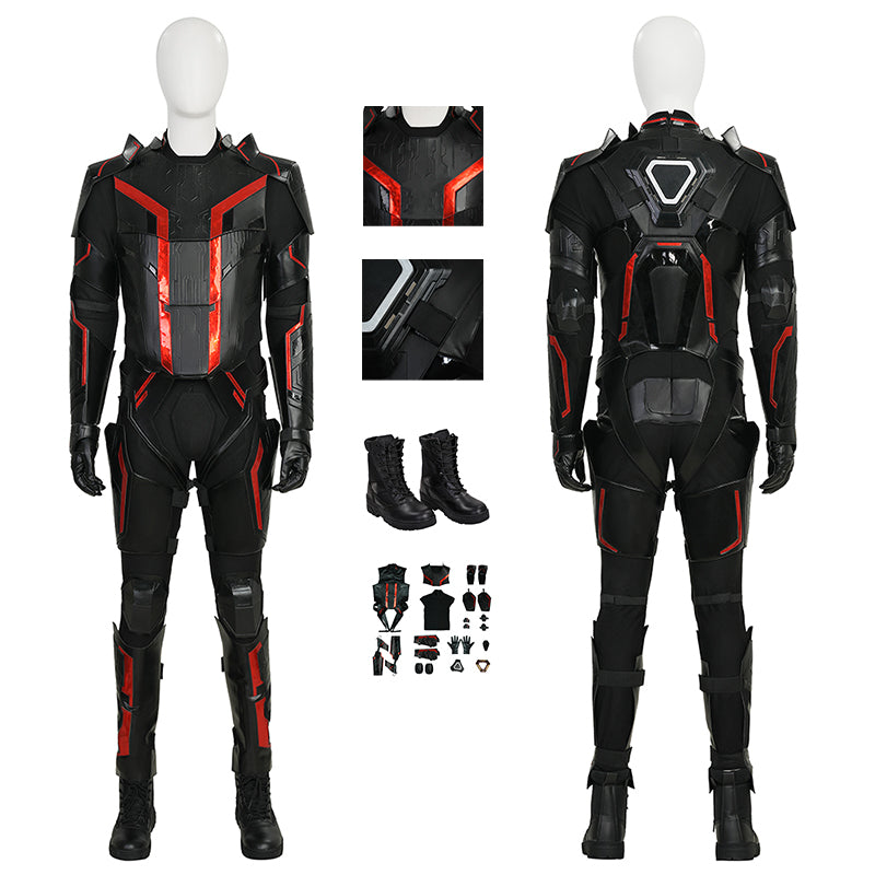 Tron Ares Cosplay Costume Men's Jumpsuit Jared Leto Cosplay Leather Suit