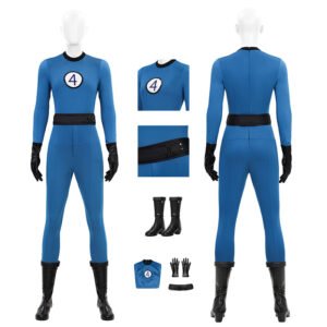 The Fantastic Four Sue Storm Costume Invisible Woman Cosplay Jumpsuit