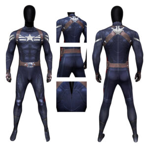 The Winter Soldier Stealth Captain America Cosplay Costume Jumpsuit Outfit