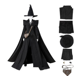 Wicked For Good Elphaba Cosplay Costume Black Halloween Outfit