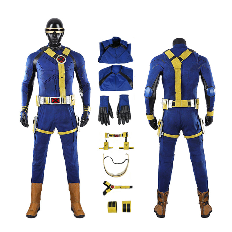 Avengers Doomsday Cyclops Scott Cosplay Costume Halloween Party Suit