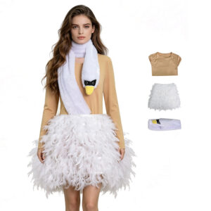 White Chicks White Flamingo Cosplay Costume Halloween Party Suit