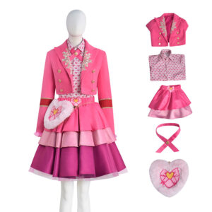 Princess Red Descendants Pink Cosplay Costume Descendants: Wicked Wonderland Jacket Suit