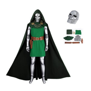Fantastic Four Doctor Doom Cosplay Costume Jumpsuit Halloween Outfit
