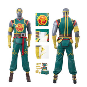 Marvel Rivals Iron Fist Cosplay Costume With Eye Mask Halloween Outfit