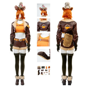 Marvel Rivals Squirrel Girl Cosplay Costume Halloween Outfit Version 3