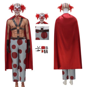 Twisted Metal Sweet Tooth Clown Pants Outfits With Mask Halloween Carnival Suit