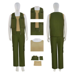28 years later Dr. Ian Kelson Cosplay Costume Distressed Medical Green Outfit