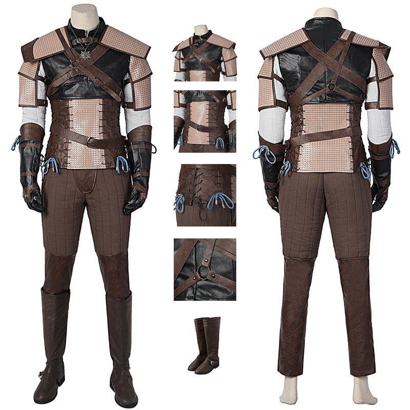 The Witcher 3 Wild Hunt Geralt of Rivia Cosplay Costume Halloween Outfit
