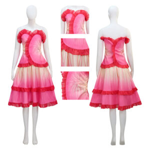 Wicked Witch Glinda Cosplay Rose Red Suit Cosplay Costume Halloween Suit