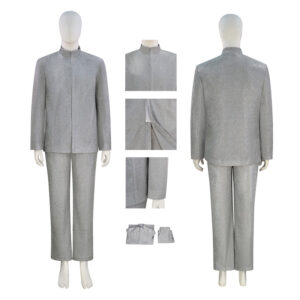 Austin Powers: International Man of Mystery Dr. Evil Cosplay Costume Silver Outfit
