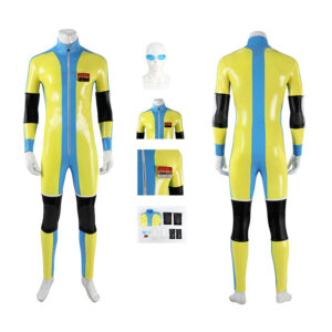 Dispatch Waterboy Cosplay Costume Yellow Leather Halloween Suit