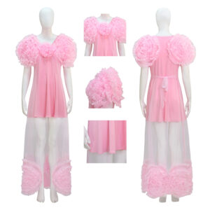 Glinda Wicked Witch Pink Suit Halloween Cosplay Costume Outfit