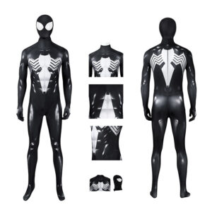 Marvel's Spider-Man 2 Peter Parker Cosplay Costume Classic Black Suit Halloween Outfit