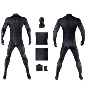 Daredevil: Born Again Season 2 Matt Murdock Cosplay Costume Black Jumpsuit