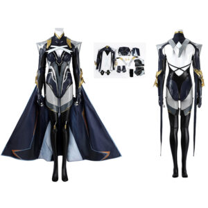 Deluxe Marvel Rival Storm Cosplay Costume Black Halloween Outfit
