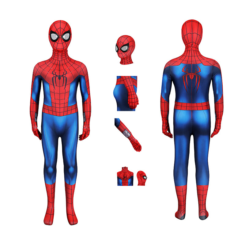 Kids Spider-Man Brand NewDay Peter Parker Cosplay Costume Halloween Outfit