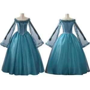 Frankenstein Elizabeth Cosplay Costume Blue Halloween Carnival Outfit