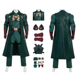 Vought Rising Soldier Boy Cosplay Costume Hardcore Halloween Green Suit