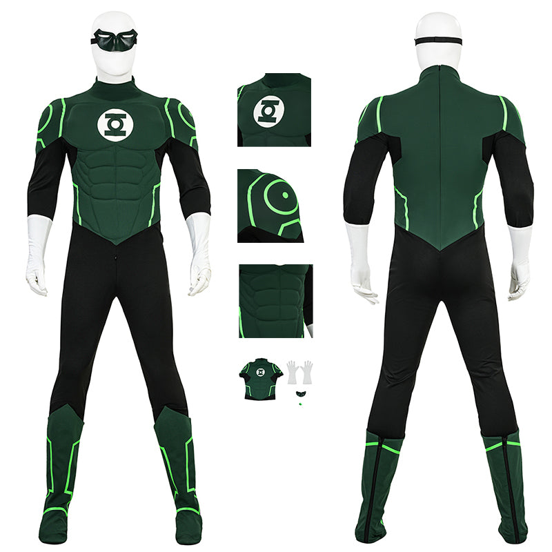Green Lantern Hal Jordan Justice League Lantern Green Cosplay Costume