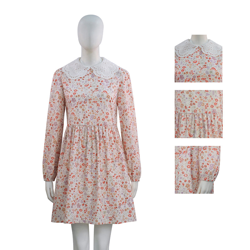 Return To Silent Hill Laura Cosplay Costume Floral Dress Woman Suit