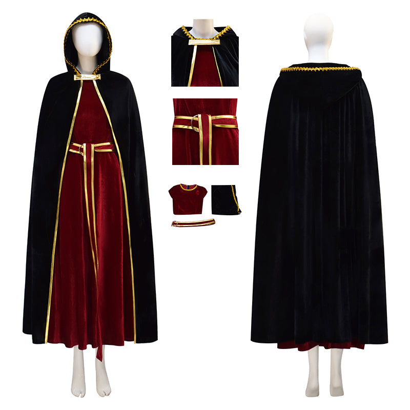 Tangled Mother Gothel Cosplay Costume Witch Party Halloween Outfit