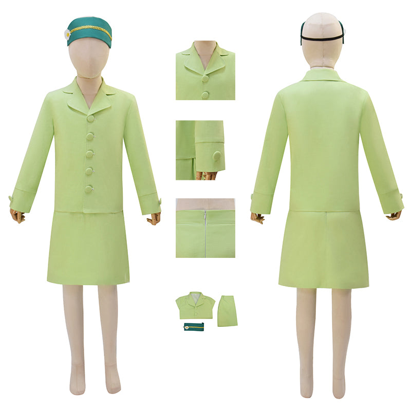 American Historical Figures Rose Park Green Cosplay Costume Halloween Suit