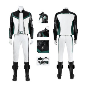 Green Lantern White Suit Cosplay Costume Legacy Green Lantern Outfit Hallowenn