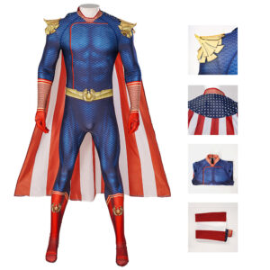The Boys Season 3 Antony Starr Homelander Cosplay Costume Superhero Jumpsuit Halloween Suit With Cloak