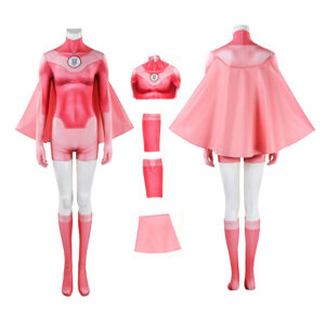 Invincible Season 4 Atom Eve Cosplay Costume Halloween Pink Jumpsuit