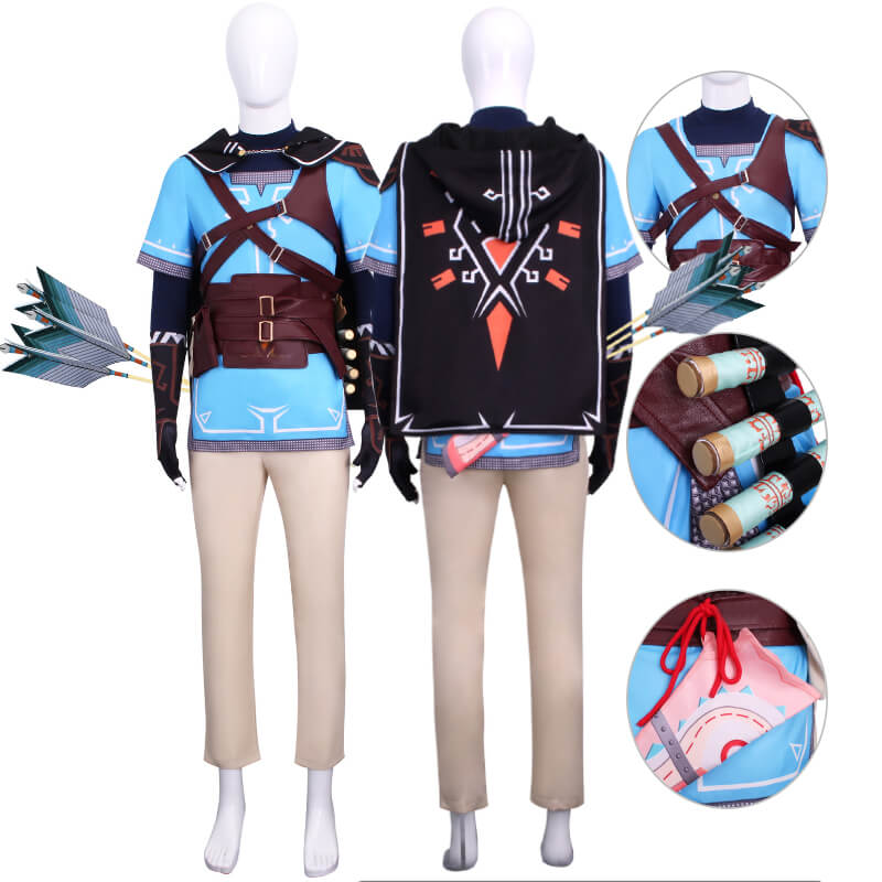 TOTK Link Costume Legend of Zelda Link Cosplay Halloween Outfit Carnival Suit 2023 - Image 2