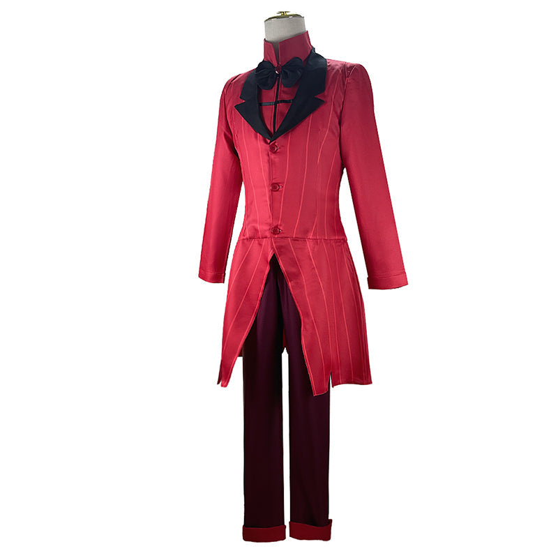 Hazbin Hotel Alastor Cosplay Outfit Alastor Red Wig Halloween Carvinal Suit - Image 5