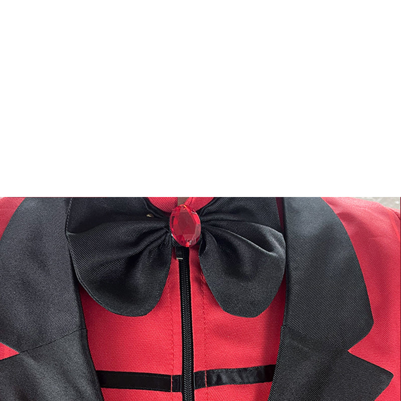 Hazbin Hotel Alastor Cosplay Outfit Alastor Red Wig Halloween Carvinal Suit - Image 8