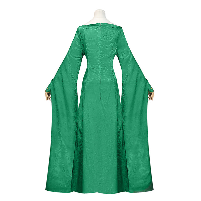 Alicent Hightower Cosplay House of The Dragon Youth Alicent Costume Green Dress Halloween Party Suit - Image 3