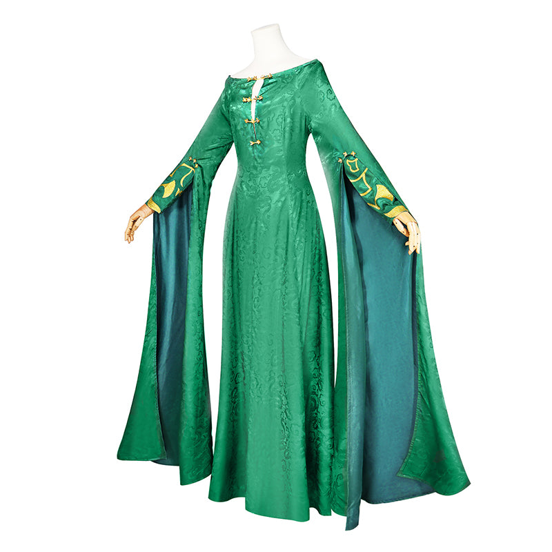 Alicent Hightower Cosplay House of The Dragon Youth Alicent Costume Green Dress Halloween Party Suit - Image 4