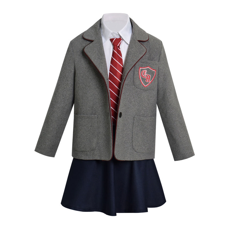 2022 Roald Dahl's Matilda the Musical Cosplay Costume Alisha Weir School Uniform Kids Girls - Image 2