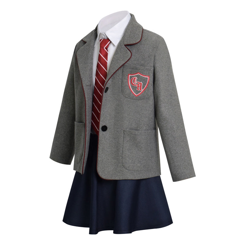 2022 Roald Dahl's Matilda the Musical Cosplay Costume Alisha Weir School Uniform Kids Girls - Image 3