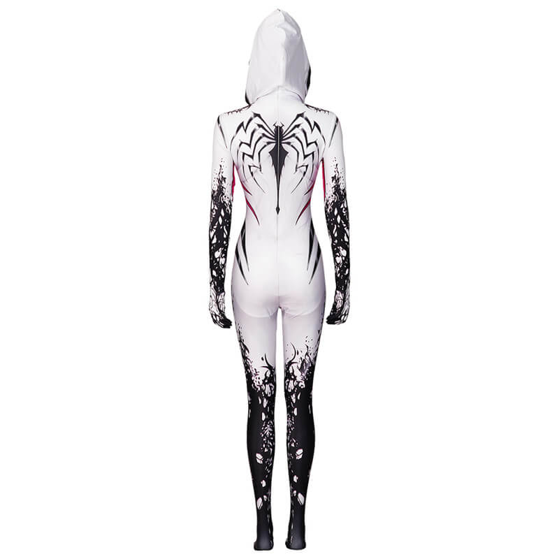 Anti Venom Gwen Stacy Cosplay Costume Spider-Gwen Venom Bodysuit - Image 4