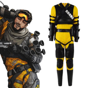 Apex Legends Mirage Yellow Full Set Cosplay Costume For Halloween