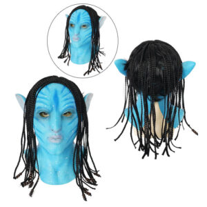 Avatar Neytiri Cosplay Mask Avatar 2 The Way of Water Neytiri Wig Latex Mask Prop